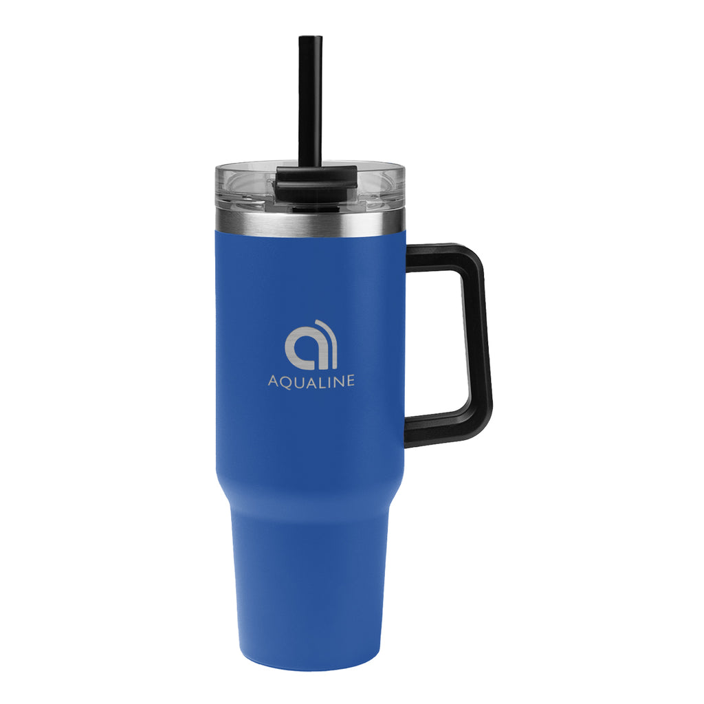 Kool Pak Stainless Steel Tumbler, 40 oz - Blue - Laser Engraving