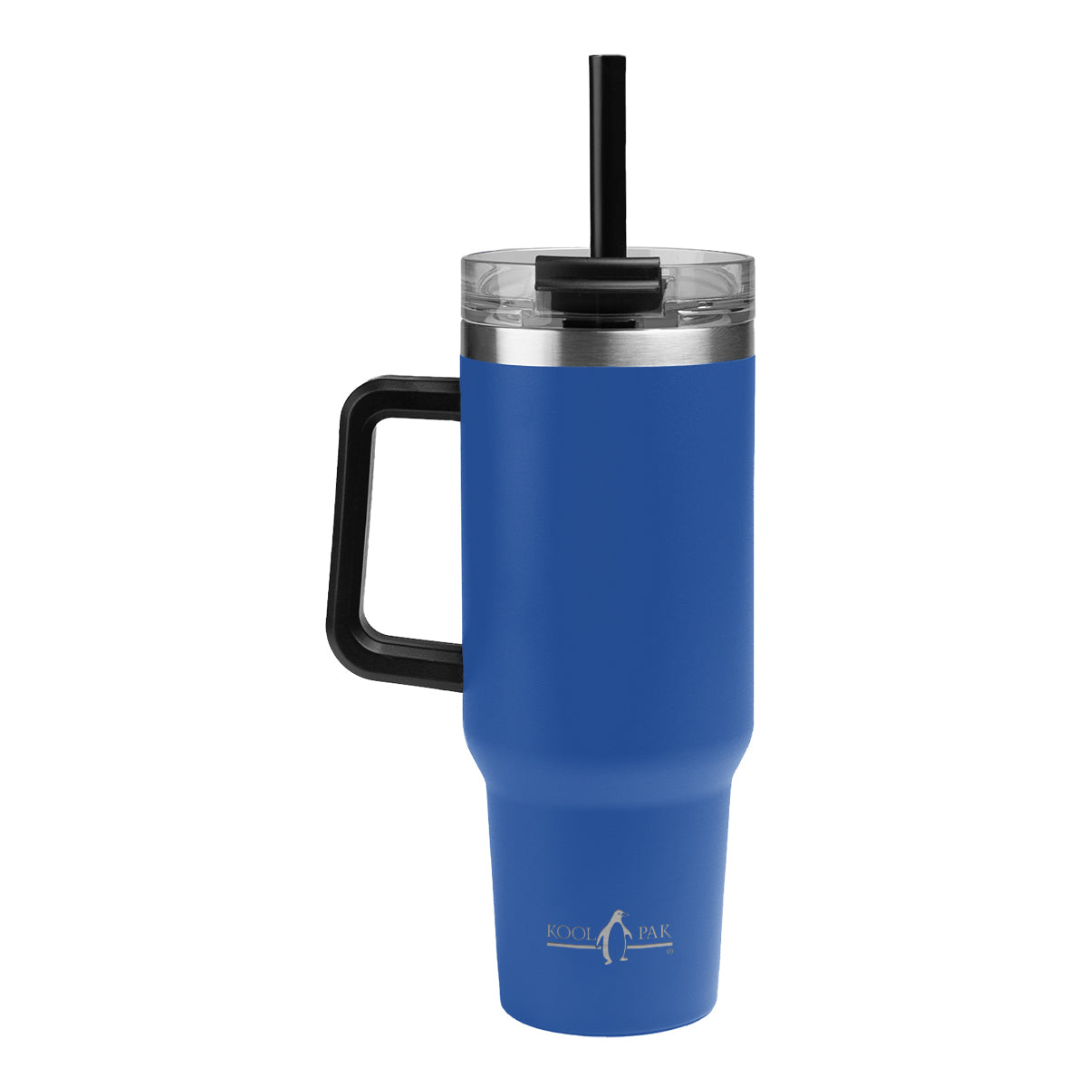 Kool Pak Stainless Steel Tumbler, 40 oz - Blue - Laser Engraving
