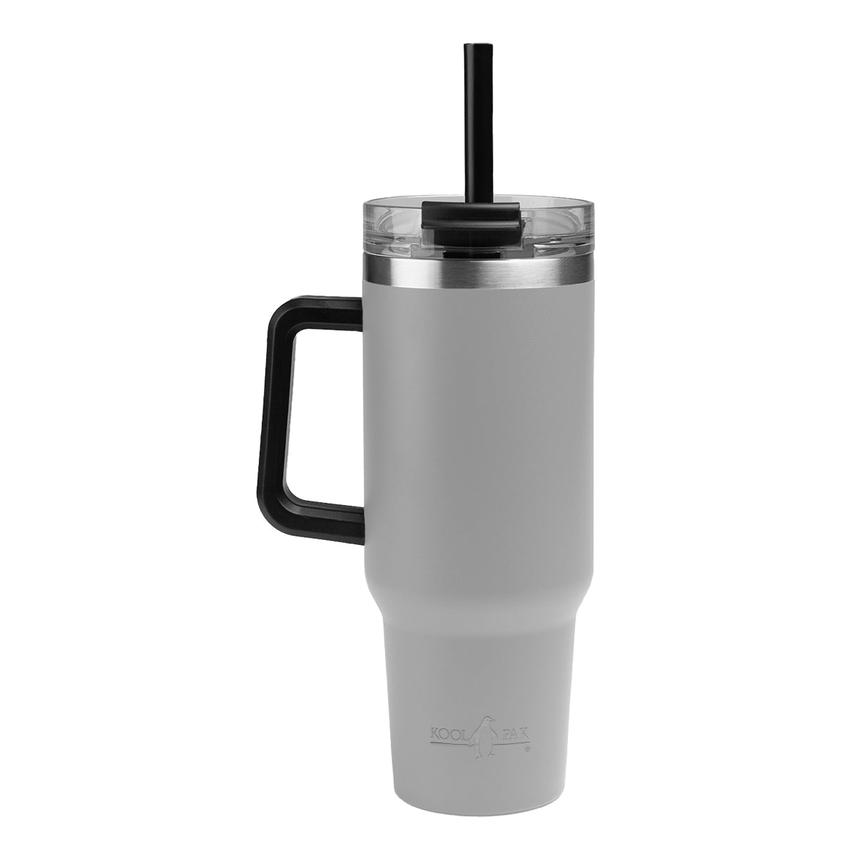 Kool Pak Stainless Steel Tumbler, 40 oz - Gray - Laser Engraving