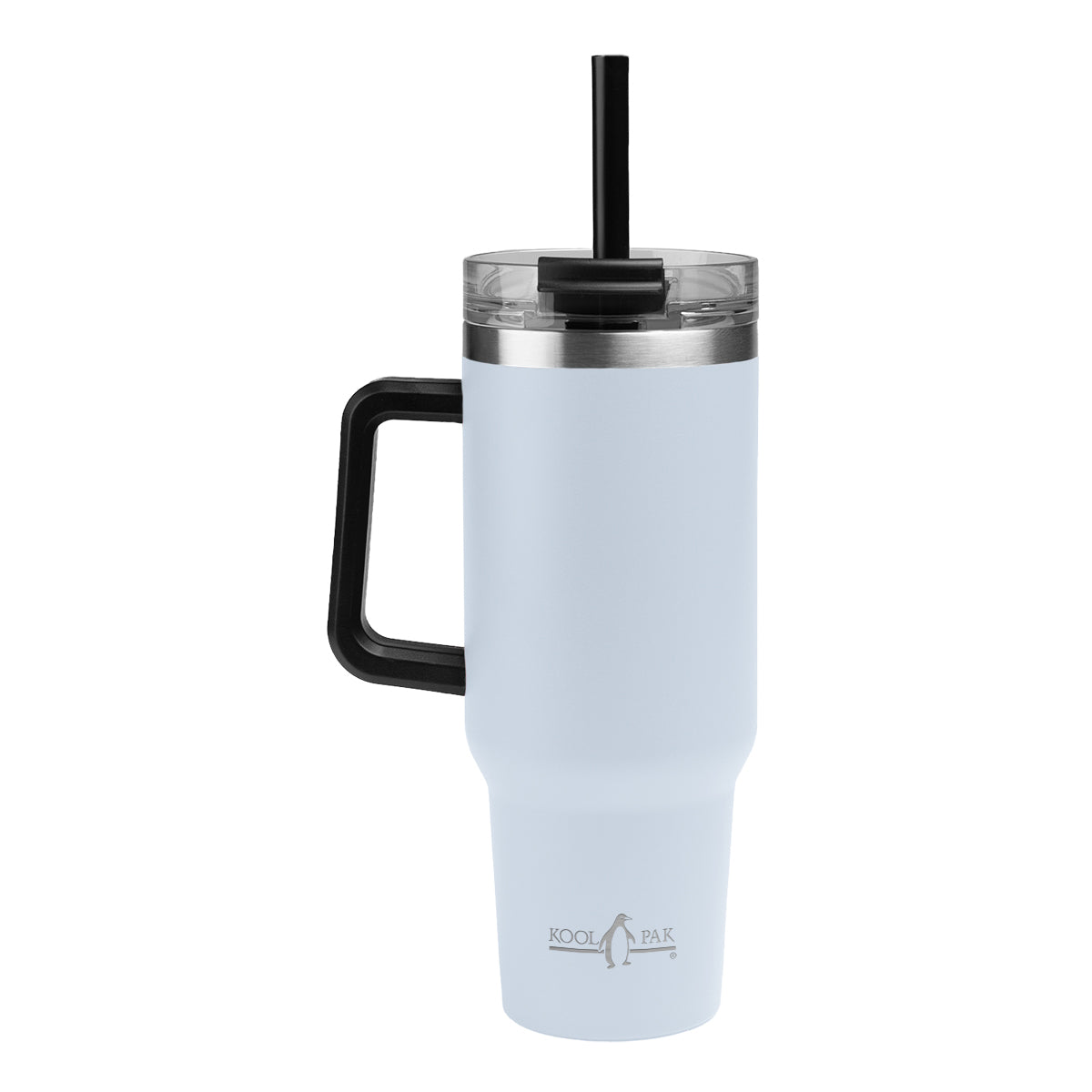 Kool Pak Stainless Steel Tumbler, 40 oz - Light Blue - Laser Engraving