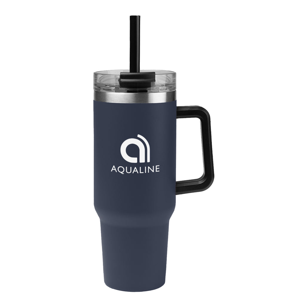 Kool Pak Stainless Steel Tumbler, 40 oz - Navy - Silk Screen