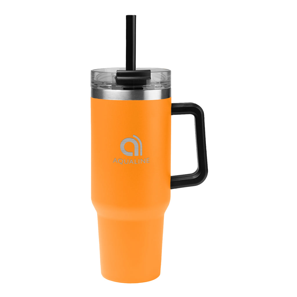 Kool Pak Stainless Steel Tumbler, 40 oz - Orange - Laser Engraving