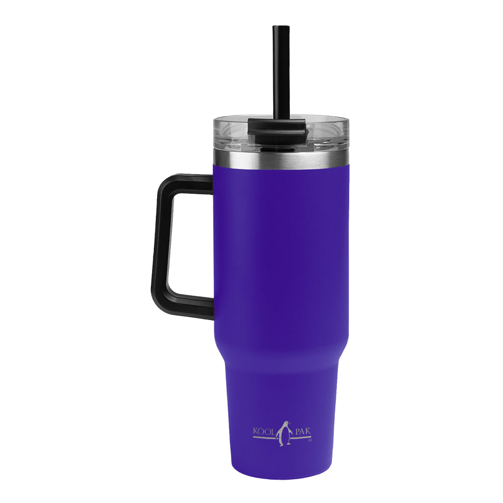 Kool Pak Stainless Steel Tumbler, 40 oz - Purple - Laser Engraving
