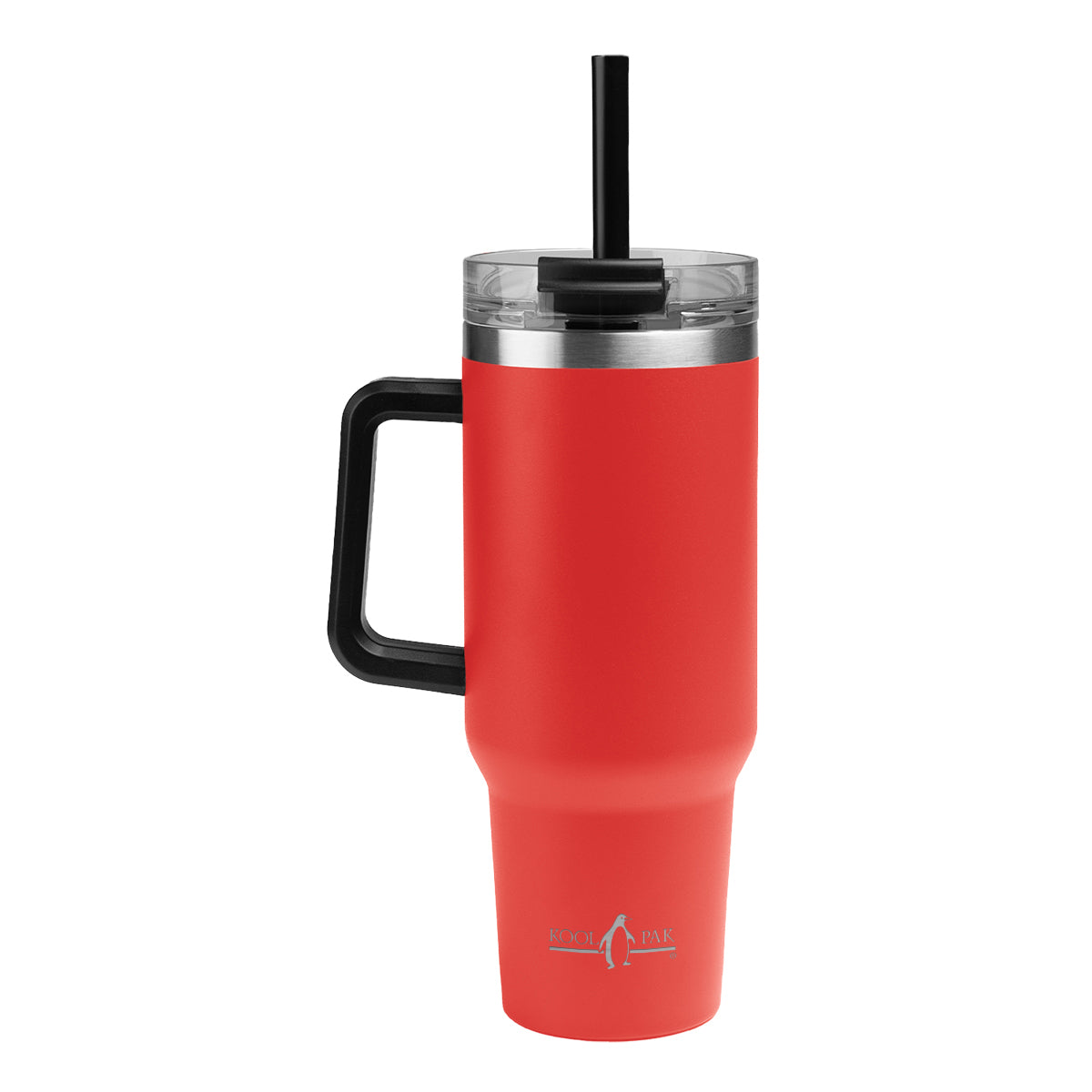 Kool Pak Stainless Steel Tumbler, 40 oz - Red - Laser Engraving