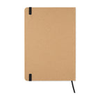 Kraft Cover Notebook with Recycled Paper, A5 - Black - View 4