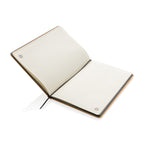 Kraft Cover Notebook with Recycled Paper, A5 - Black - View 5