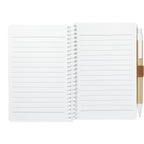 Kraft Pocket Spiral Notebook with Pen, 4 x 6 Inches - Natural - Front 2