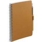 Kraft Pocket Spiral Notebook with Pen, 4 x 6 Inches - Natural - Right Angle 2