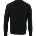 Kruger Fleece Crewneck Sweatshirt for Men Embroidery - Black - Back Flat