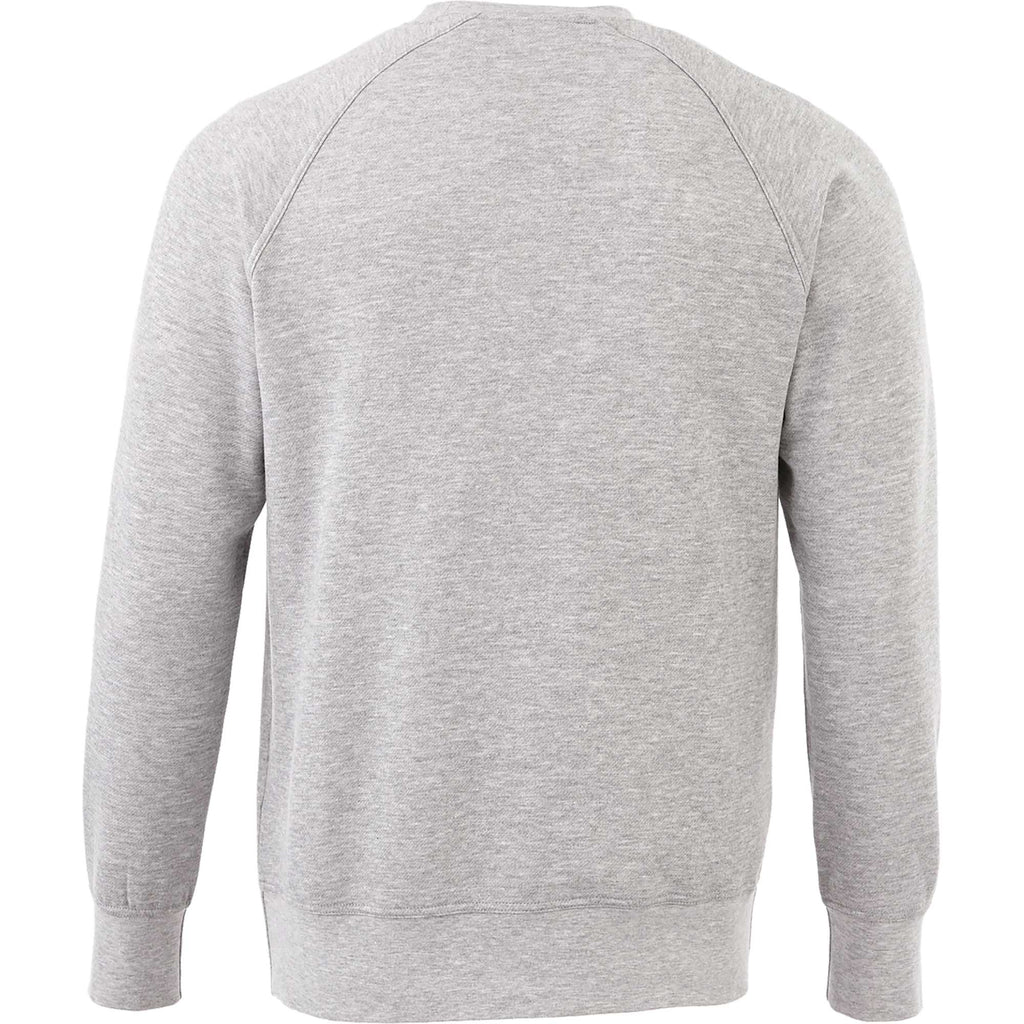 Kruger Fleece Crewneck Sweatshirt for Men Transfer - Heather Grey Secondary - Back