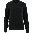 Kruger Fleece Crewneck Sweatshirt for Women Embroidery - Black - Front Flat