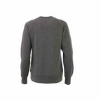 Kruger Fleece Crewneck Sweatshirt for Women Embroidery - Heather Dark Charcoal - Back Flat