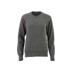 Kruger Fleece Crewneck Sweatshirt for Women Embroidery - Heather Dark Charcoal - Flat