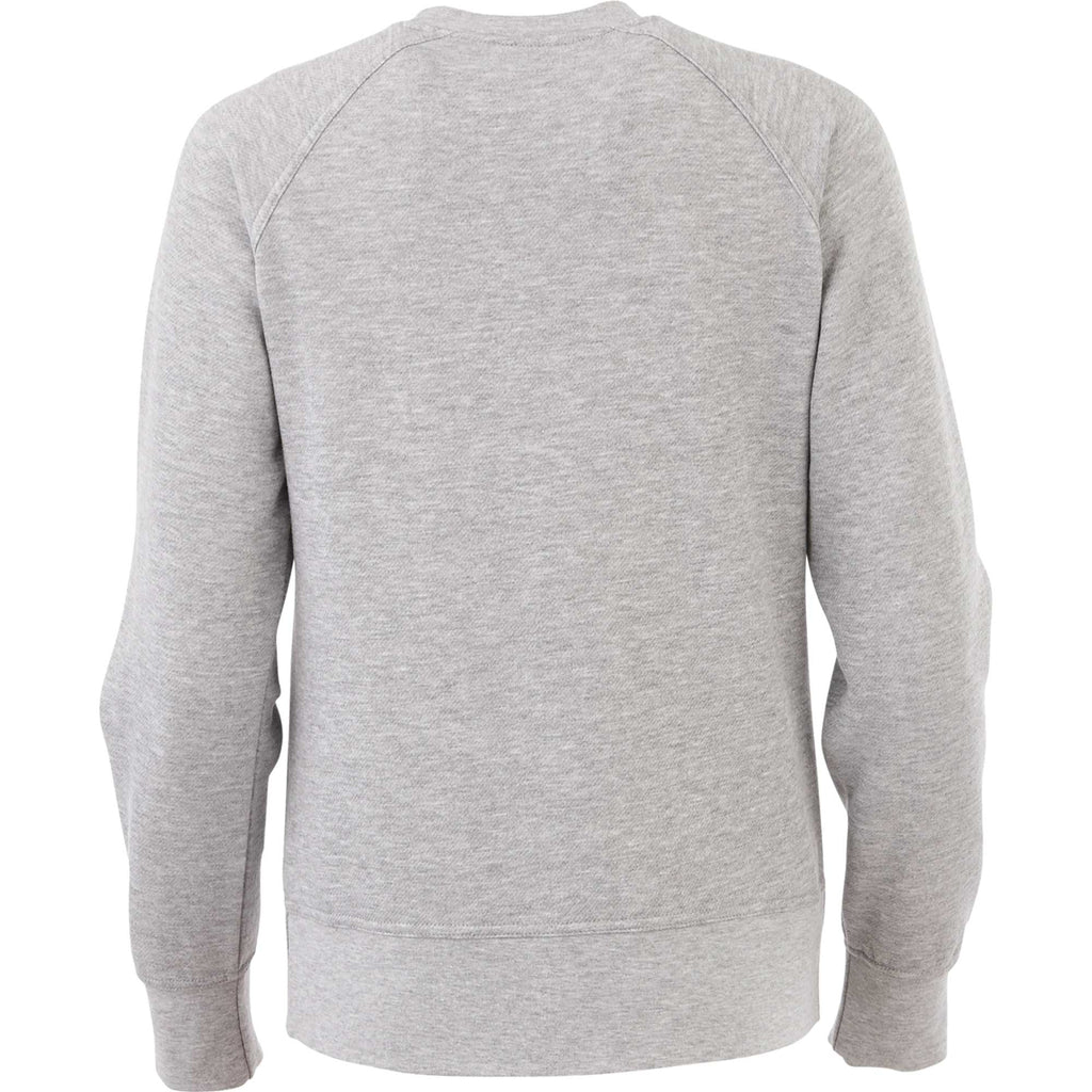 Kruger Fleece Crewneck Sweatshirt for Women Transfer - Heather Grey Secondary - Back