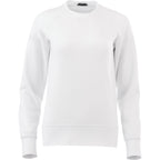 Kruger Fleece Crewneck Sweatshirt for Women Transfer - White - Front Flat