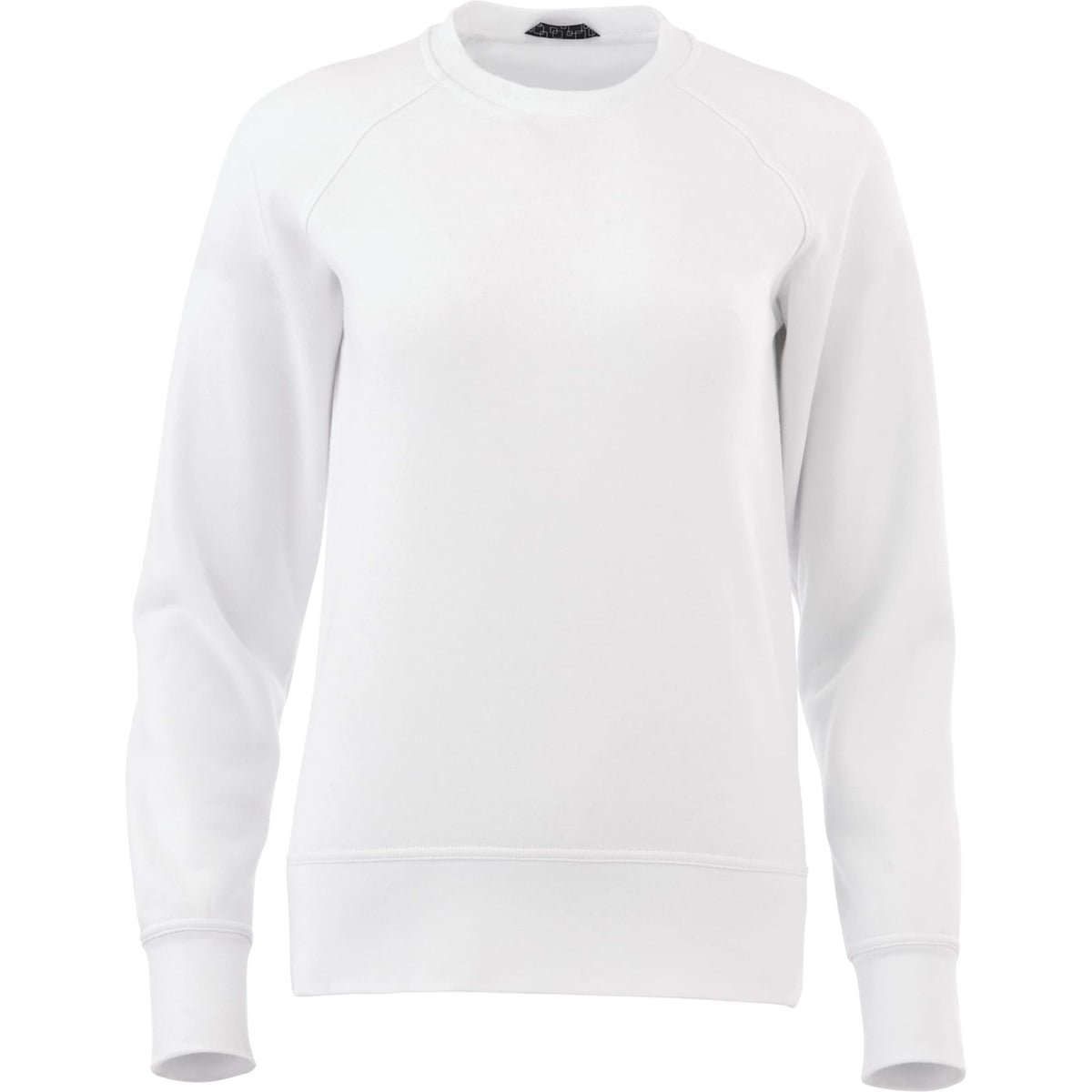 Kruger Fleece Crewneck Sweatshirt for Women Transfer - White - Front Flat