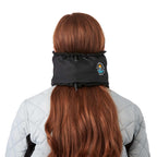 Kyes Eco Winter Snood with Microfleece Lining Embroidery - Black - Back On Model