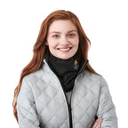 Kyes Eco Winter Snood with Microfleece Lining Embroidery - Black - Front On Model 2