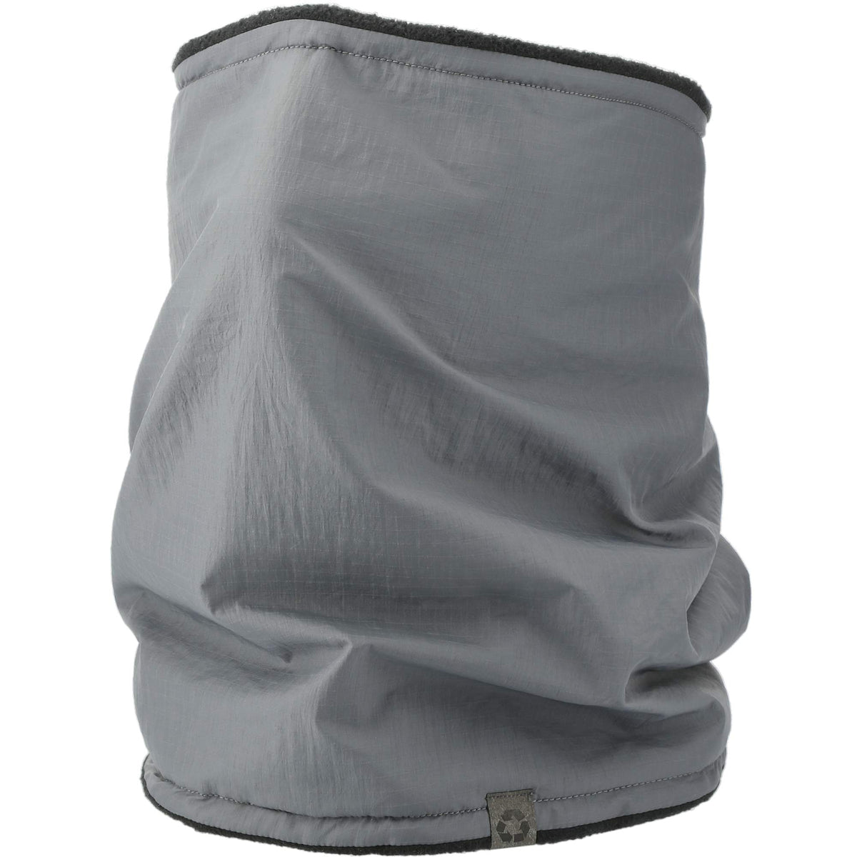 Kyes Eco Winter Snood with Microfleece Lining Embroidery - Steel Grey - Left Angle