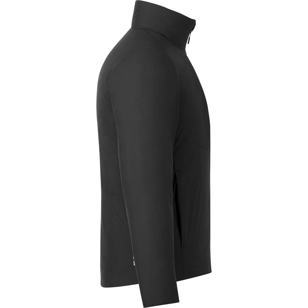 Kyes Packable Insulated Jacket in Recycled Nylon for Men Embroidery - Black - Right Side
