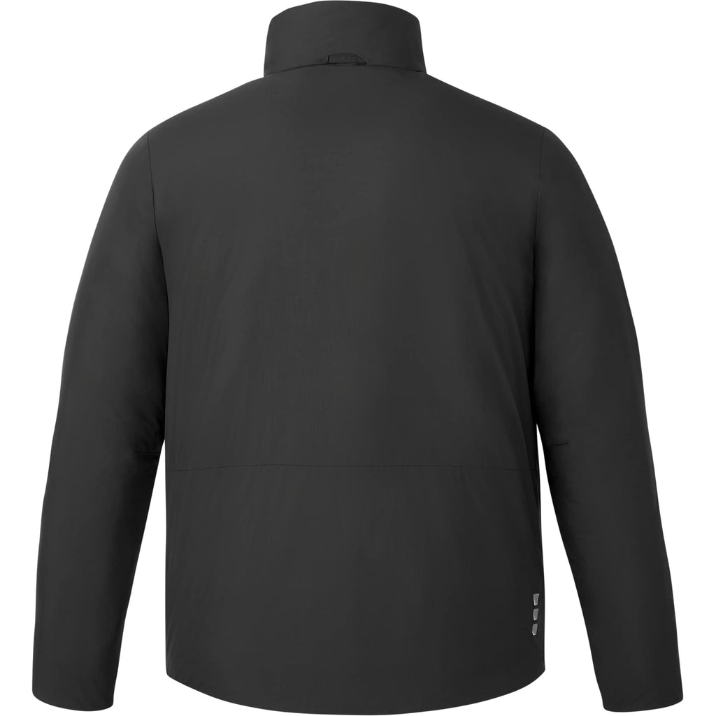 Kyes Packable Insulated Jacket in Recycled Nylon for Men Transfer - Black - Back