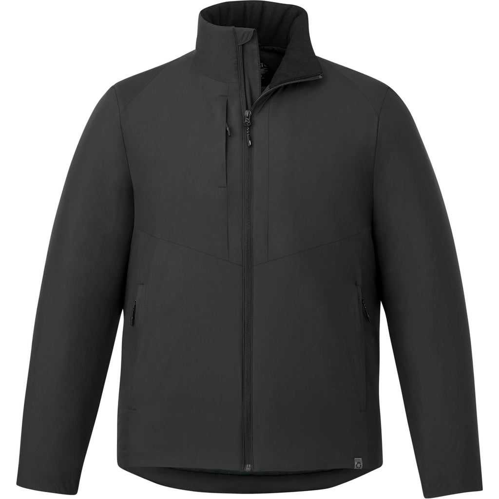 Kyes Packable Insulated Jacket in Recycled Nylon for Men Transfer - Black - Front