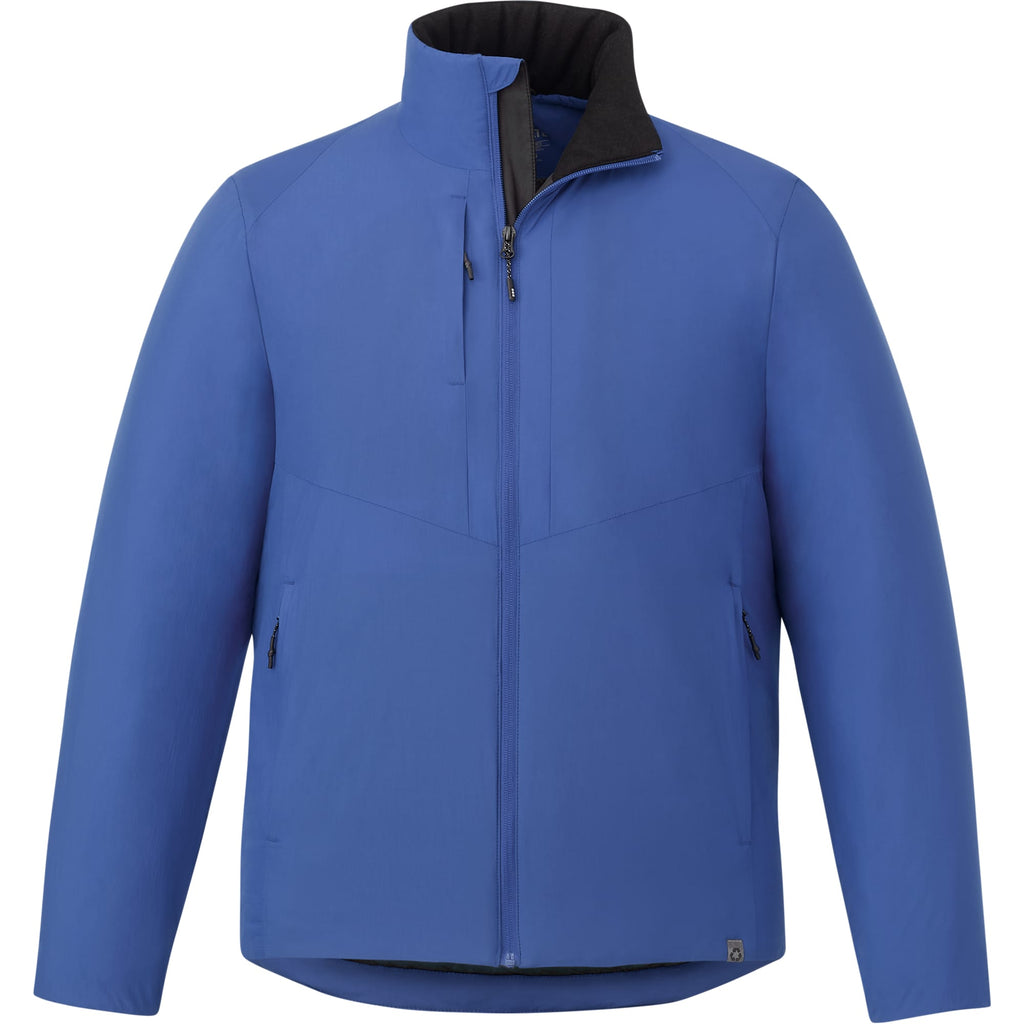 Kyes Packable Insulated Jacket in Recycled Nylon for Men Transfer - Metro Blue - Front