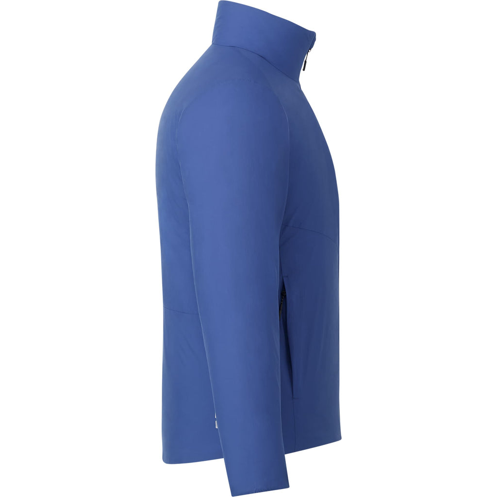 Kyes Packable Insulated Jacket in Recycled Nylon for Men Transfer - Metro Blue - Right Side