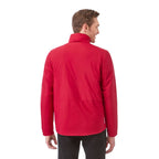Kyes Packable Insulated Jacket in Recycled Nylon for Men Transfer - Vintage Red - Back On Model