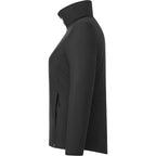 Kyes Packable Insulated Jacket in Recycled Nylon for Women Embroidery - Black - Left Side
