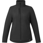 Kyes Packable Insulated Jacket in Recycled Nylon for Women Transfer - Black - Front 2