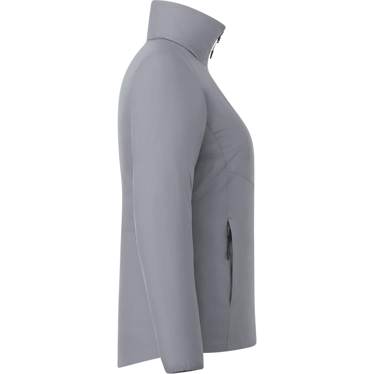 Kyes Packable Insulated Jacket in Recycled Nylon for Women Transfer - Steel Grey - Right Side