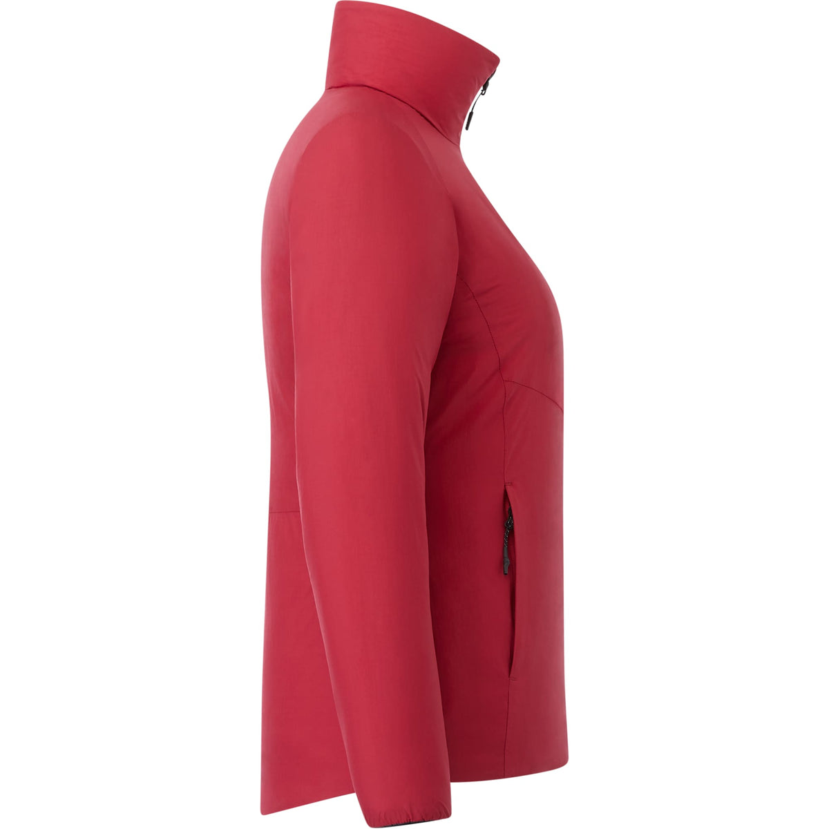 Kyes Packable Insulated Jacket in Recycled Nylon for Women Transfer - Vintage Red - Right Side