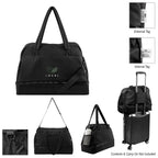 Kyle Duffel Bag with Drop Bottom - Black - Colorbrite