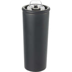 Kyser Tumbler with Straw and Dual Lid, 20 oz Full Color - Black - Back