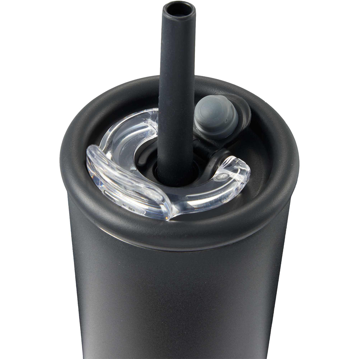 Kyser Tumbler with Straw and Dual Lid, 20 oz Full Color - Black - Detail 2