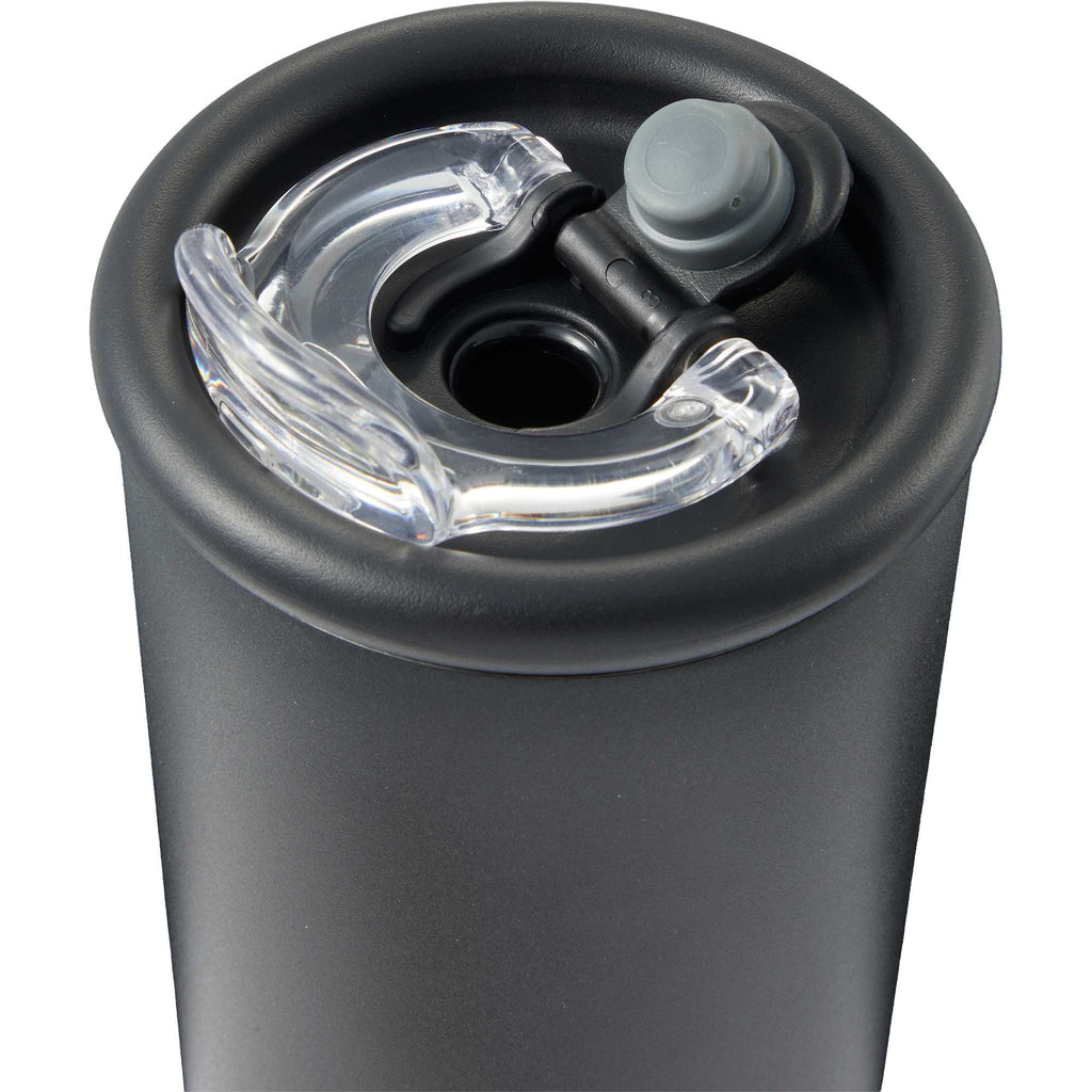 Kyser Tumbler with Straw and Dual Lid, 20 oz Full Color - Black - Detail 3