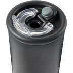 Kyser Tumbler with Straw and Dual Lid, 20 oz Full Color - Black - Detail 3