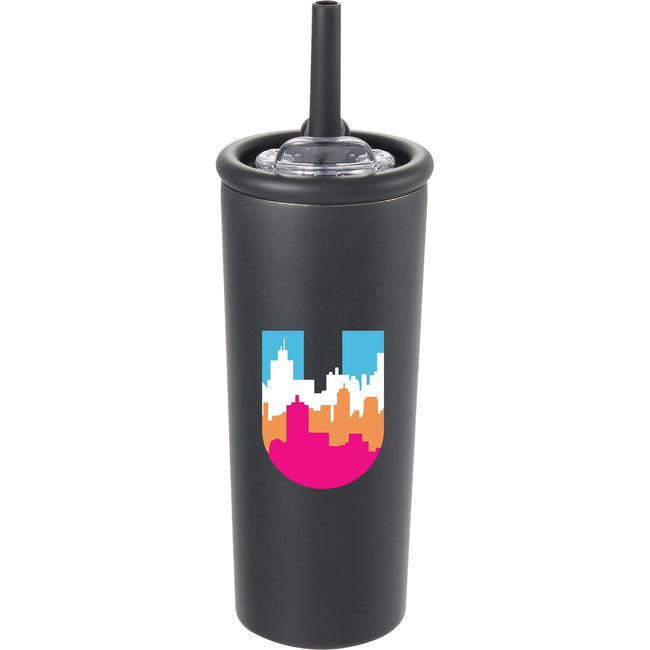 Kyser Tumbler with Straw and Dual Lid, 20 oz Full Color