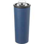 Kyser Tumbler with Straw and Dual Lid, 20 oz Full Color - Navy - Back