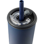 Kyser Tumbler with Straw and Dual Lid, 20 oz Full Color - Navy - Detail 2