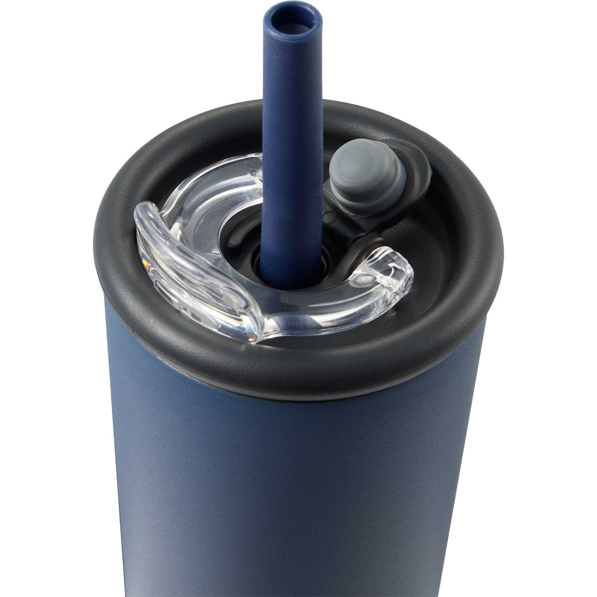 Kyser Tumbler with Straw and Dual Lid, 20 oz Full Color - Navy - Detail 2