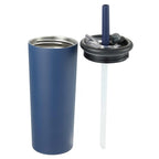 Kyser Tumbler with Straw and Dual Lid, 20 oz Full Color - Navy - Detail