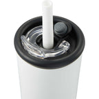 Kyser Tumbler with Straw and Dual Lid, 20 oz Full Color - White - Detail 2