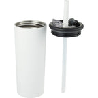 Kyser Tumbler with Straw and Dual Lid, 20 oz Full Color - White - Detail