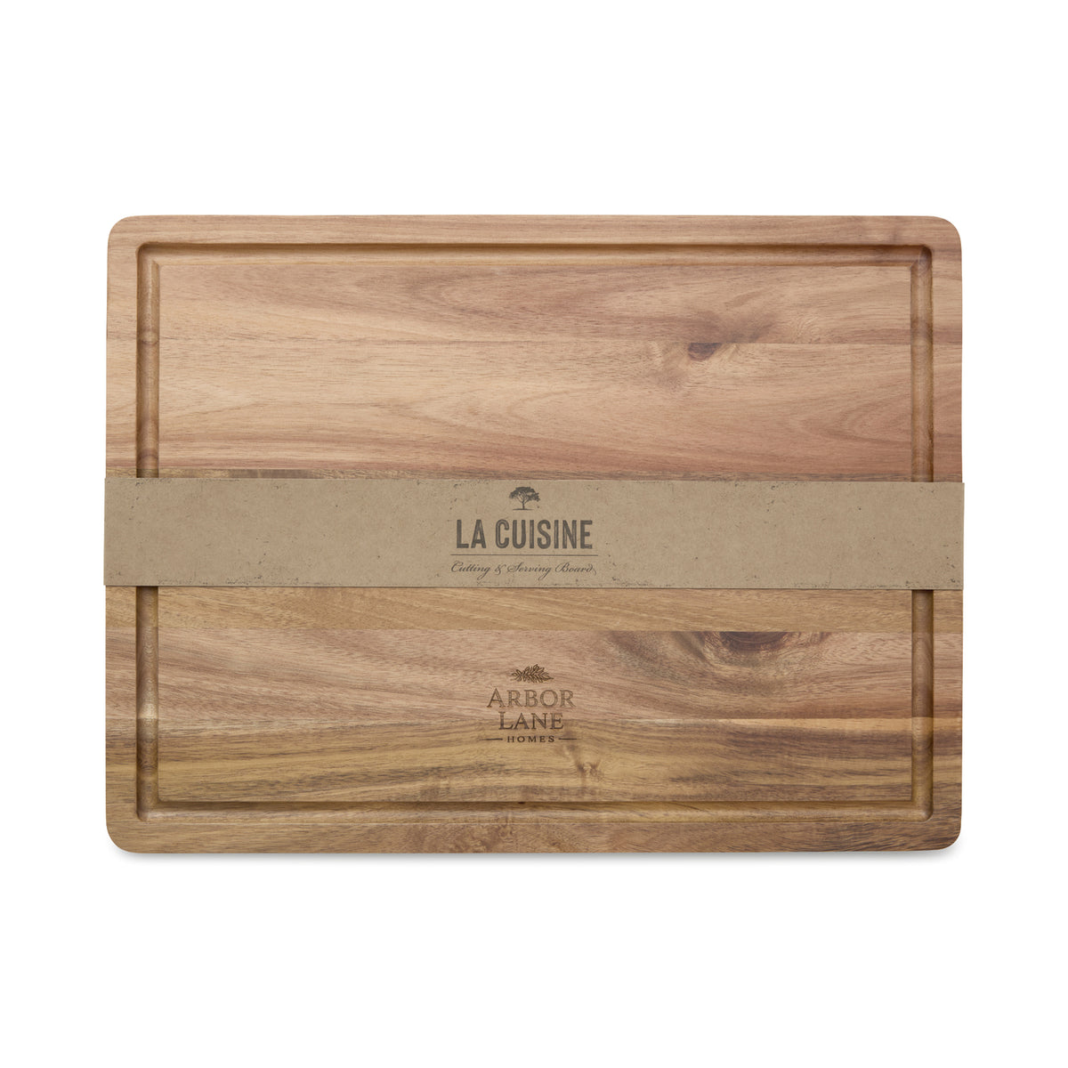 La Cuisine Acacia Cutting and Serving Board, 16 x 12 Inches Laser Engraving - Wood - View 2