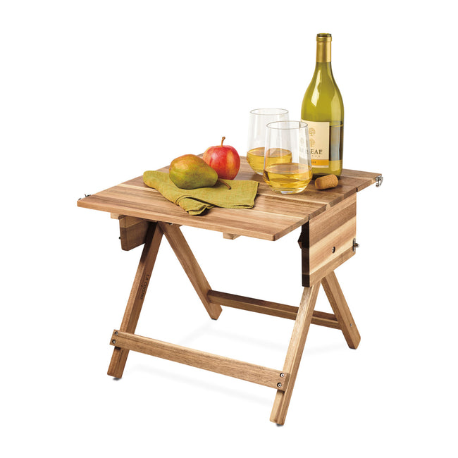 La Cuisine Acacia Picnic Table and Carrier Laser Engraving