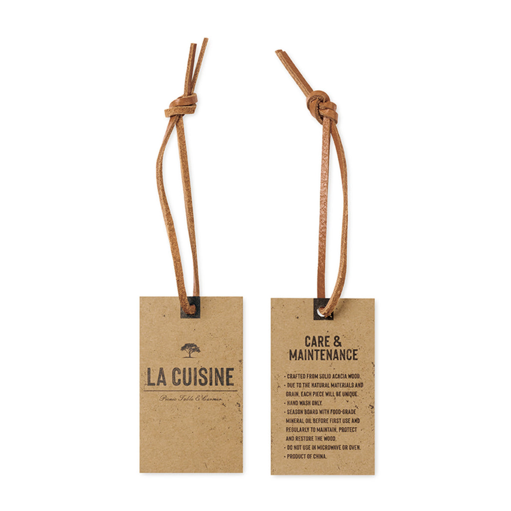 La Cuisine Acacia Picnic Table and Carrier Laser Engraving - Wood - View 2