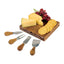 La Cuisine Cheese Board with Four Hidden Serving Tools Laser Engraving - Wood - View 1