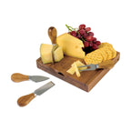 La Cuisine Cheese Board with Four Hidden Serving Tools Laser Engraving - Wood - View 5